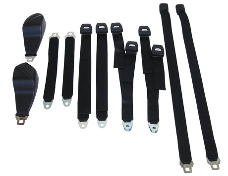 2850-71BUK Mopar 1971 B,E-body Bucket Seat Belt Set