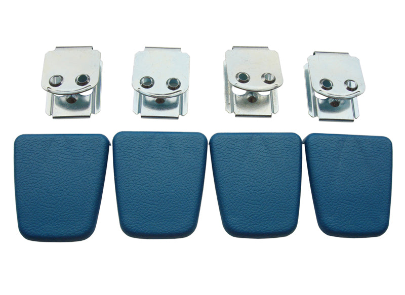 2850-SBBL Mopar A,B,C,E-Body Shoulder Belt Clips (Blue)