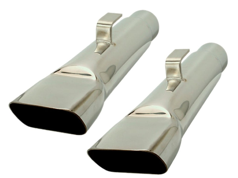 307-S25 Mopar A-body 2-1/2inch Big Bore Stainless Steel Exhaust Tips