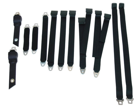 3850-70BUK Mopar 1970-71 A-body Bucket Seat Belt Set