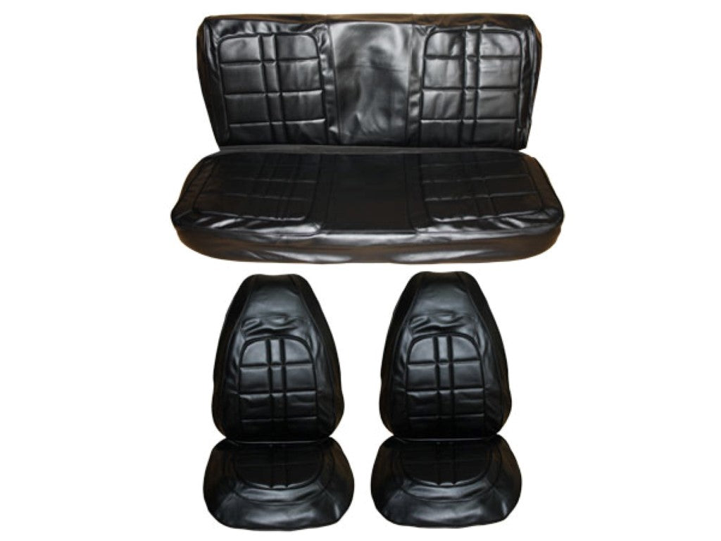 6601-BUK-C 1971 Duster Demon Front Bucket Rear Bench Seat Cover Set