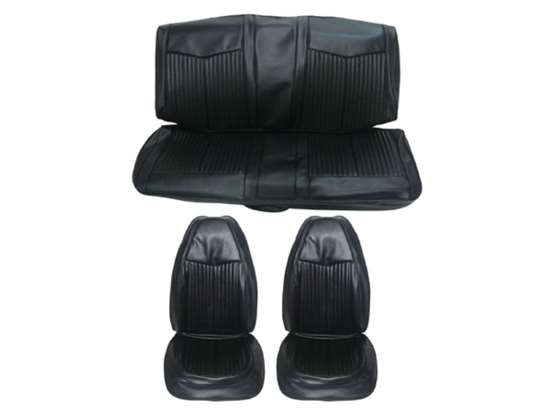 6612-BUK-C 1970 Duster Front Bucket Rear Bench Seat Cover Set