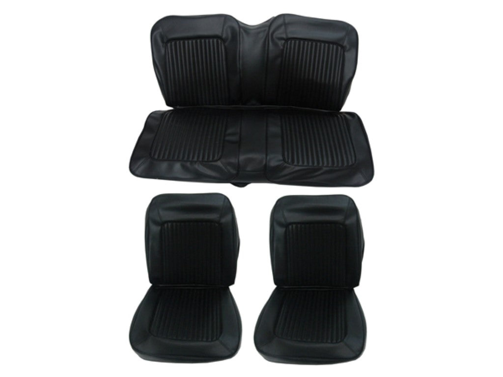 6615-BUK-C Mopar 1967 Barracuda Fastback Front Bucket Rear Bench Seat Cover Set