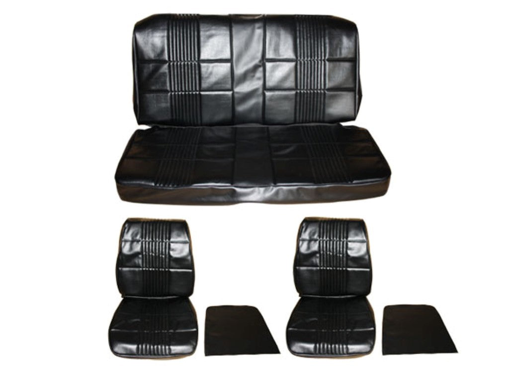 7701-BUK-C 1968 Coronet 500 R/T Front Bucket Rear Bench Seat Cover Set