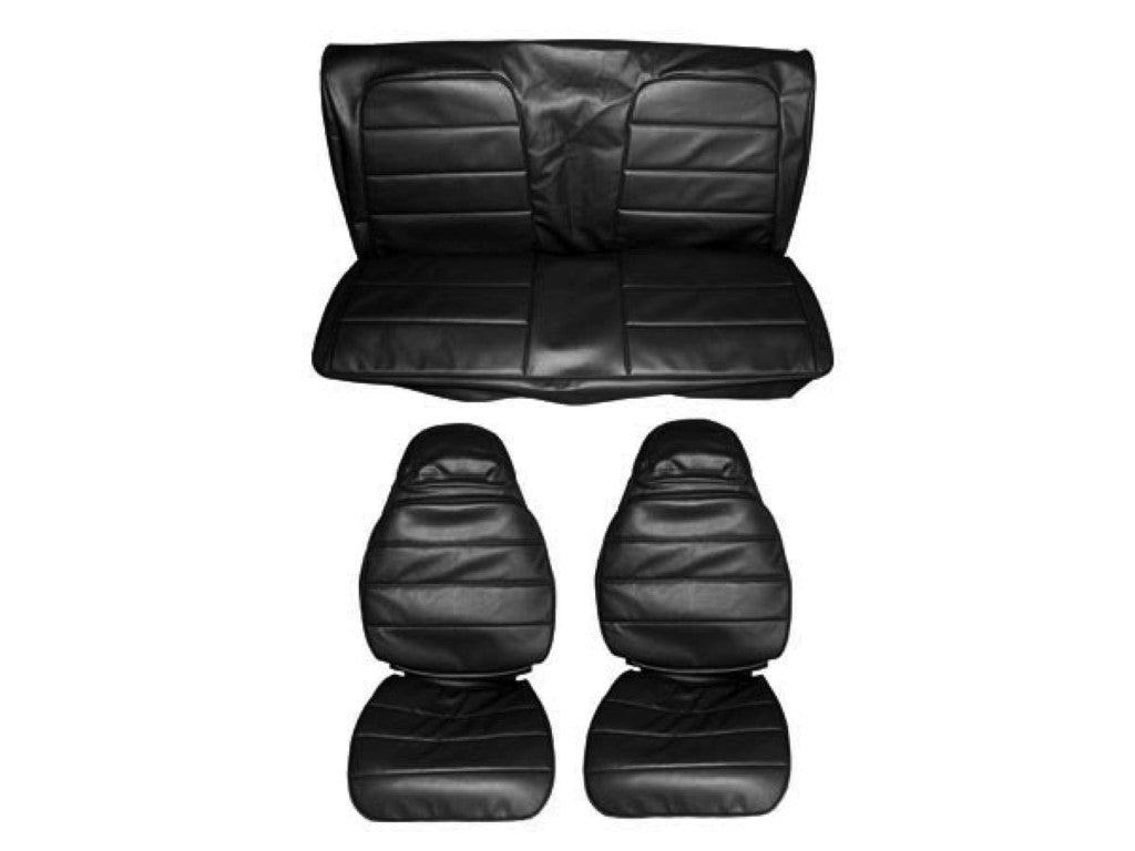 7706-BUK-C 1972-73 Charger, Roadrunner, Satellite Front Bucket Rear Bench Seat Cover Set