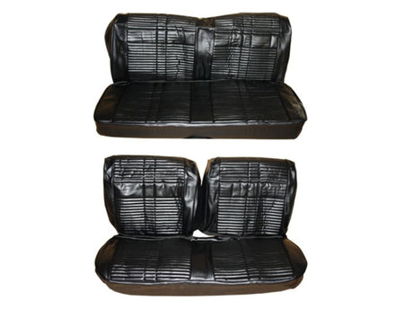 7707-BEN-C Mopar 1968 Roadrunner GTX Satellite Front Bench Rear Bench Seat Cover Set