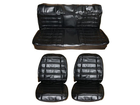 7709-BUK-C Mopar 1969 Roadrunner GTX Satellite Front Bucket Rear Bench Seat Cover Set