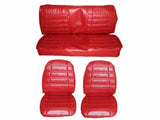 7709-BUK-C Mopar 1969 Roadrunner GTX Satellite Front Bucket Rear Bench Seat Cover Set