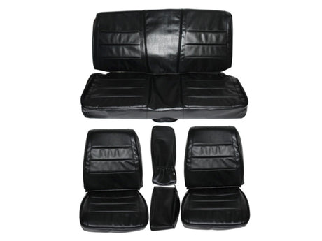 7719-BUK-C Mopar 1968 Charger Front Bucket Rear Bench Seat Cover Set