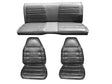 7721-BUK-C Mopar 1974 Charger Roadrunner Front Bucket Rear Bench Seat Cover Set