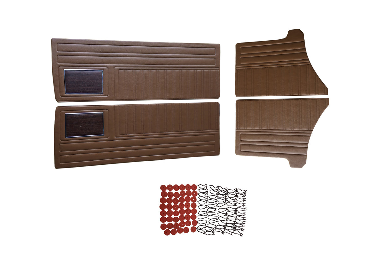 W6504-C Mopar 1970 Duster 340 Door Panel Set with Woodgrain